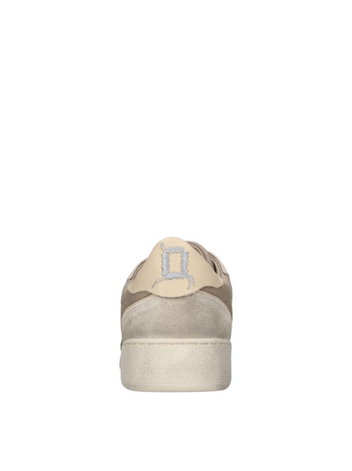 Leather and fabric sneakers MONO WAY | BANGO UOMO PELLEMARRONE-BEIGE-GRIGIO